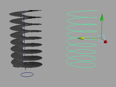 Maya教程-另螺旋線(xiàn)的方法~